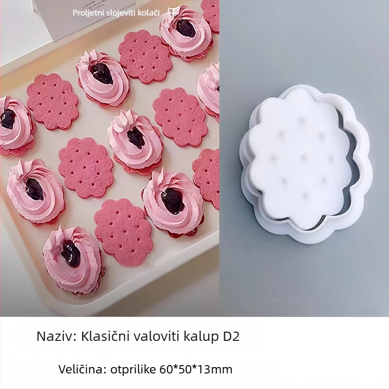 Kalup za kolače s čipkastim uzorkom, 3D tlačni kalup, PLA materijal, za kućnu izradu