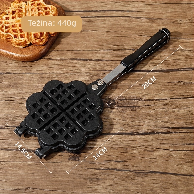 Kalup za wafle i pečenje, nepravilnog oblika, aluminijska legura, za pečenje, moguć licencirani privatni label, pogodan za komercijalne, obiteljske i obrazovne potrebe