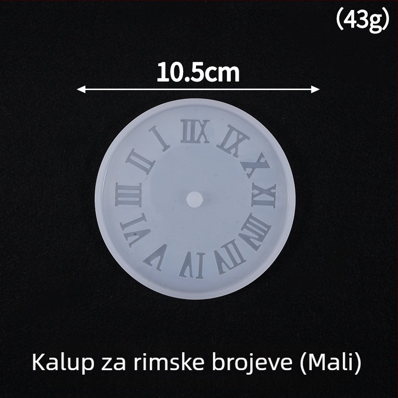 Silikonska kalupa za pečenje – okrugla, za proizvodnju ukrasa od epoksidne smole, prilagođeno pakiranje