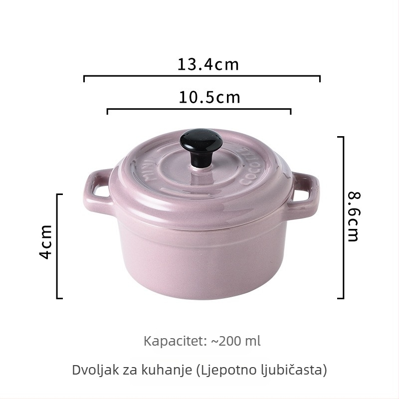 Dječja zdjela za parena jaja s poklopcem - porculan, mikrovalna sigurna, nepravilan oblik, za djecu, prilagodba dostupna