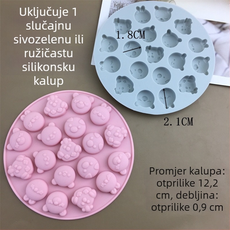 Silikonska kalupa za kolače, okrugli oblik, kalup za pečenje, pakiranje u jednoj OPP vrećici, izlazak 2023.