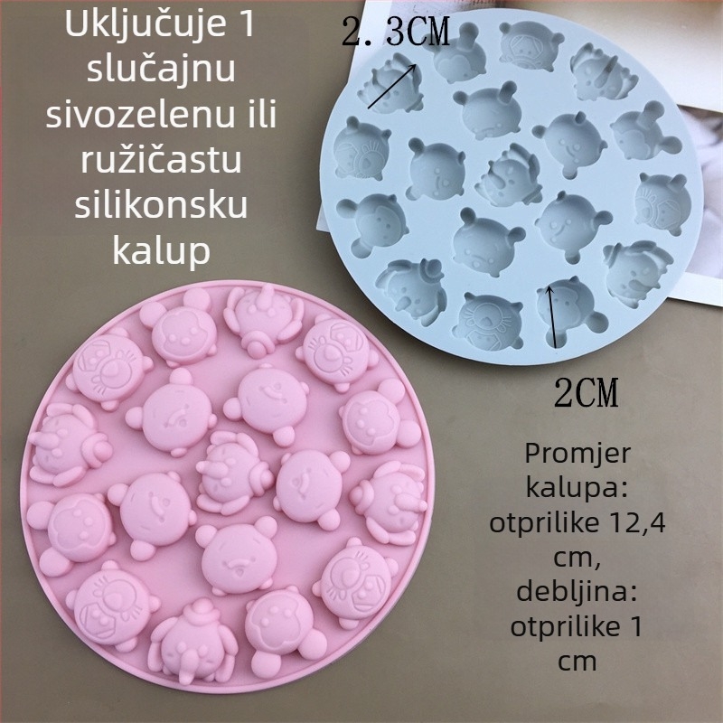 Silikonska kalupa za kolače, okrugli oblik, kalup za pečenje, pakiranje u jednoj OPP vrećici, izlazak 2023.