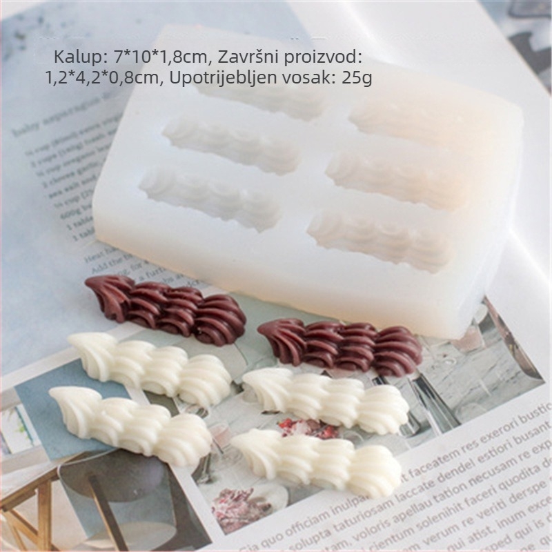 Silicone mold za torte i svijeće — nepravilnog oblika, za pečenje i izradu svijeća