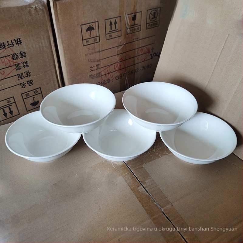 Porcelanska zdjela – kružnog oblika, moderni minimalistički stil, prikladna za mikrovalnu, za posluživanje