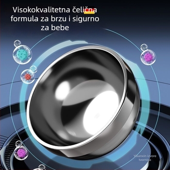 Dvostruki sloj zdjele od 316L nehrđajućeg čelika – izolirana i protiv opeklina, okrugli oblik, mat završni sloj