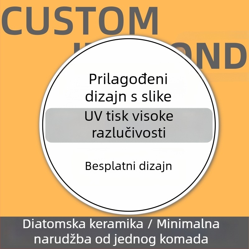 Delos keramički podmetač za šalice, kružni ili kvadratni oblik, ispisani uzorak, šifra proizvoda 888