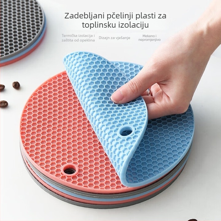Silikonski izolacijski podmetač za kućnu upotrebu – izoliran, bez prilagodbi, logotip nije moguć