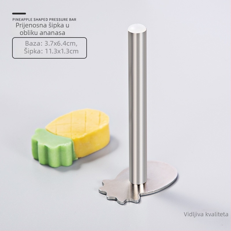 Set kalupa za kekse od aluminijske legure za pečenje, s nepravilnim oblicima: ananas, srce, pravokutnik i cvijet