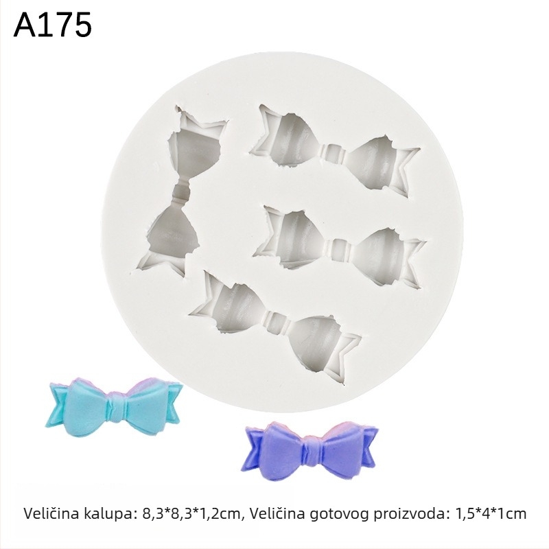 Silikonska forma u obliku mašne za fondant i čokoladnu dekoraciju