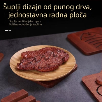 Drvena izolacijska podloga za kućnu upotrebu, zaštita od visokih temperatura, zaštita od opeklina, podloga za stol za tanjure i zdjele, drvena podloga, podmetač za čaše, dno lonca