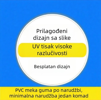 PVC mekani gumeni podmetač za šalice, vodootporan UV ispis, okrugli promjera 9 cm, protuklizni, toplinska izolacija za čaj, prilagođeni logotip