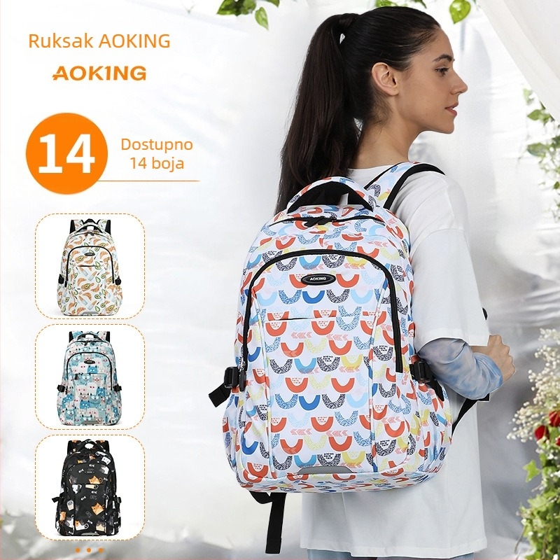 Ruksak za outdoor – vodootporan, kapacitet 20–35 L, poliesterska tkanina, kompatibilan s 16-inčnim laptopom, ergonomski stražnji panel s zakrivljenjem