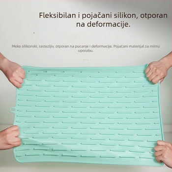 Silikonska kuhinjska podloga, kvadratna, protuklizna, termički otporna, zaštita od opeklina