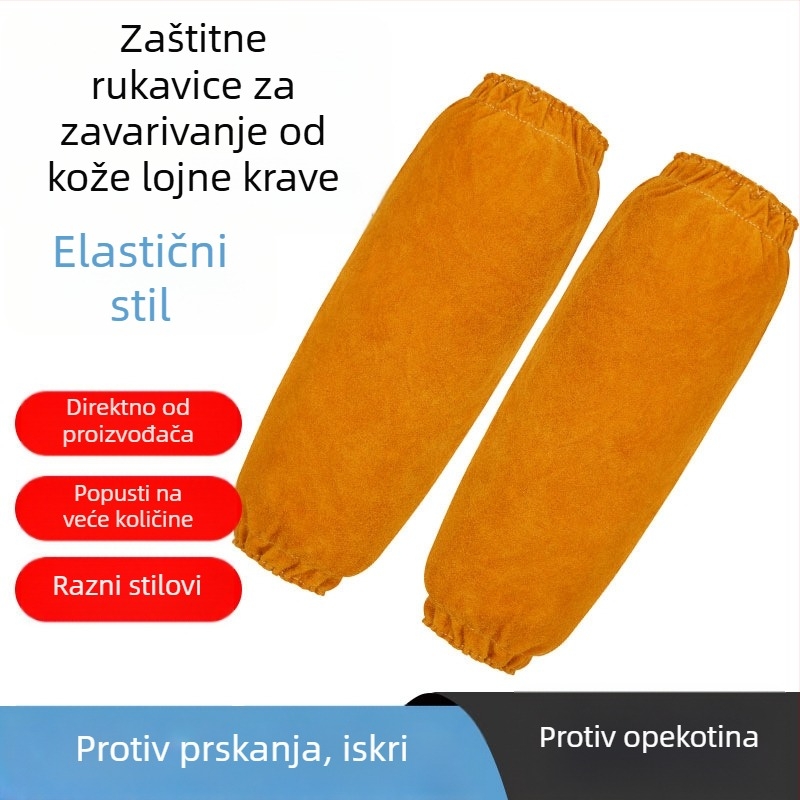 Kožni rukavi za zavarivanje, zaštita, 300 g, pogodni za zavarivanje, rezanje i brušenje