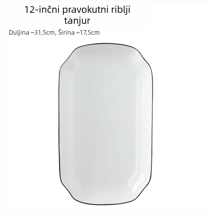 Porcelanska zdjela za ramen i juhu, jedinstven jednobojni dizajn, okrugli oblik, retro stil, kompatibilna s mikrovalnom