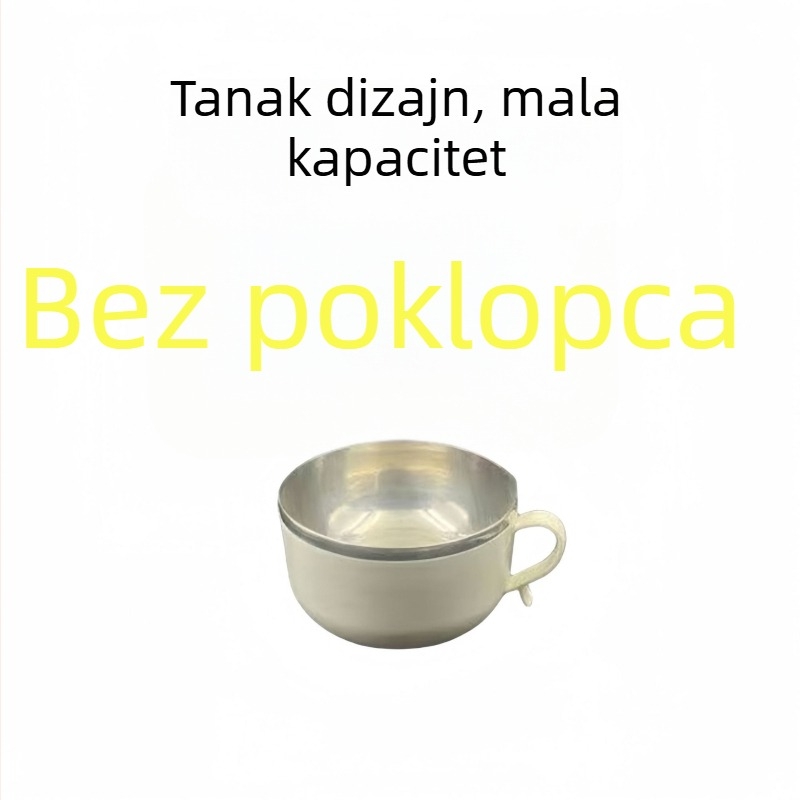 Posuda za juhu od nehrđajućeg čelika, velike kapacitete, okruglog oblika, minimalistički stil, marka Xinrong, oblikovanje iz jednog komada