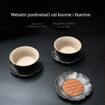 Drvena podloška za čaj – protuklizna, toplinska izolacija, retro kineskog stila, dodatak čajnom setu