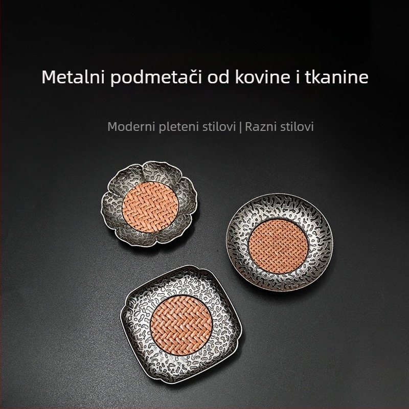 Drvena podloška za čaj – protuklizna, toplinska izolacija, retro kineskog stila, dodatak čajnom setu