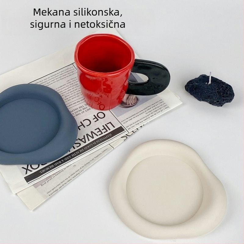 Silikonski podmetač za čaj – nepravilnog oblika oblaka, skandinavski dizajn, deblji, otporan na visoke temperature, protuklizni