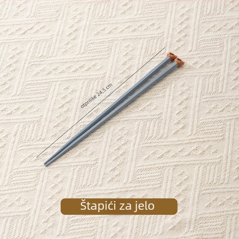 Porcelanski set posuđa za jednu osobu s karikaturnim dizajnom, siguran za mikrovalnu, svjež i sladak stil, mogućnost prilagodbe