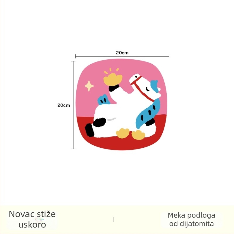 Kreativna toplinskoizolacijska podmeta za šalice i tanjure, 2026. godina Konja, sladak dizajn, diatomitna glina, kuhinjska upijajuća podloga