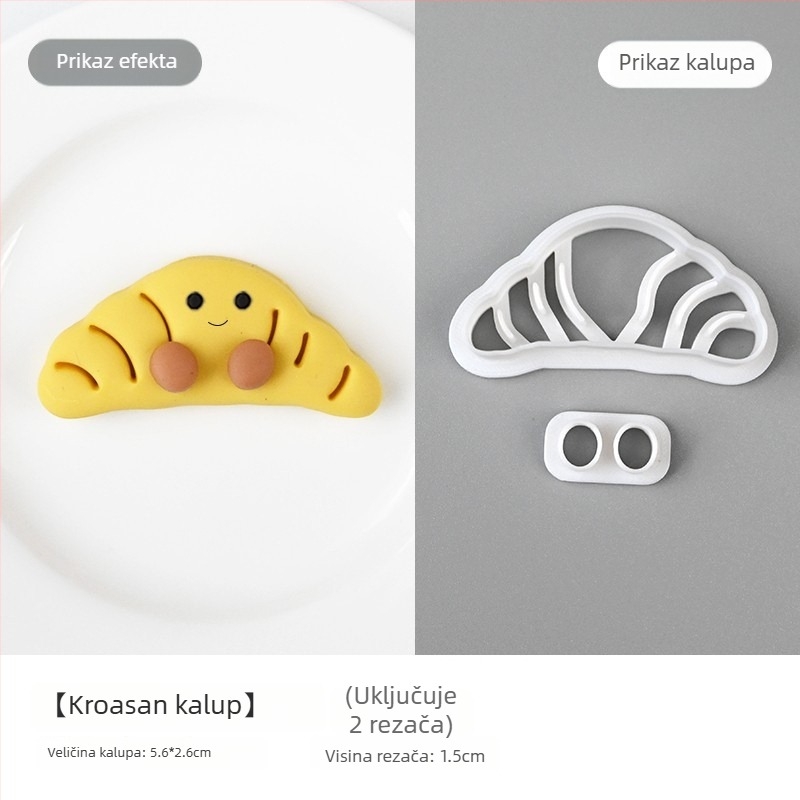 Kalup za parene peciva s motivima životinja i voća, plastični, Fruit Animals serija, pogodna za parene peciva i fondant
