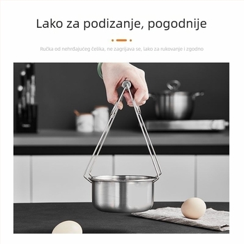 304 nehrđajući čelik, posuda za parenje s poklopcem, posuda za hranu za djecu/bebe, mala zdjela za dječju hranu i pari jaja
