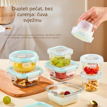 Staklena zdjela za dječju hranu s podjelom — Hongzhu, za bebe od 6 mjeseci, šifra WSDLZSMDWWD