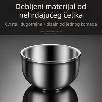 Dječja zdjela od nehrđajućeg čelika, okrugla, pogodna za mikrovalnu pećnicu, lansirana 2017