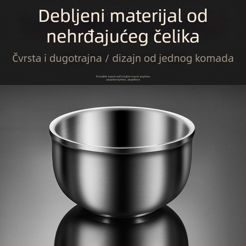 Dječja zdjela od nehrđajućeg čelika, okrugla, pogodna za mikrovalnu pećnicu, lansirana 2017