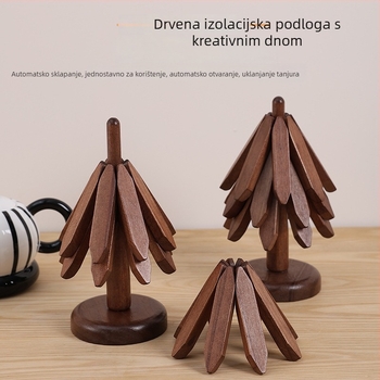 Drveni podmetač za stol, nordijskog stila, nepravilnog oblika, otporan na toplinu, premium kvaliteta