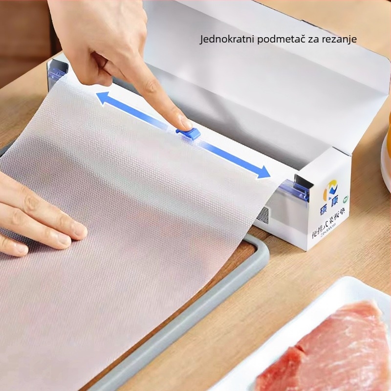 Jednokratni kućni podmetači za stol i podloge za dasku za rezanje, vodootporne i otporne na masnoće, PE materijal, jednobojni uzorak, kvadratni oblik, moderni minimalistički stil, lansirano proljeće 2024