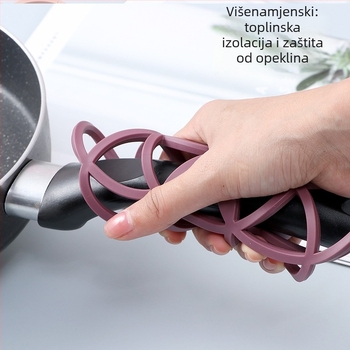Silikonska podmetača u obliku cvijeta — toplinski otporna, za stol i čaše — stil modernog minimalizma