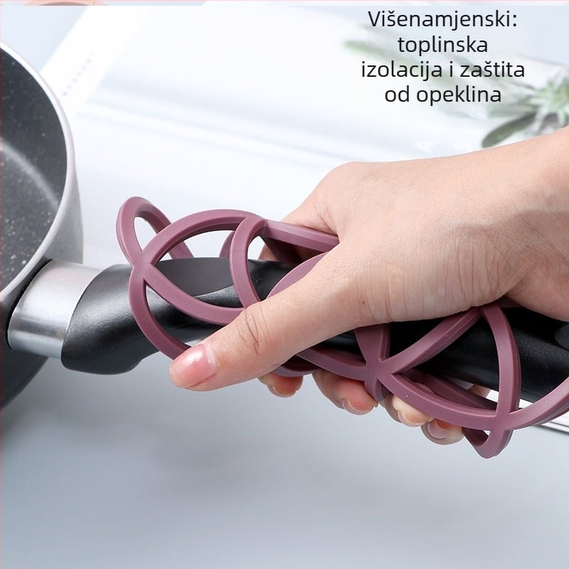 Silikonska podmetača u obliku cvijeta — toplinski otporna, za stol i čaše — stil modernog minimalizma