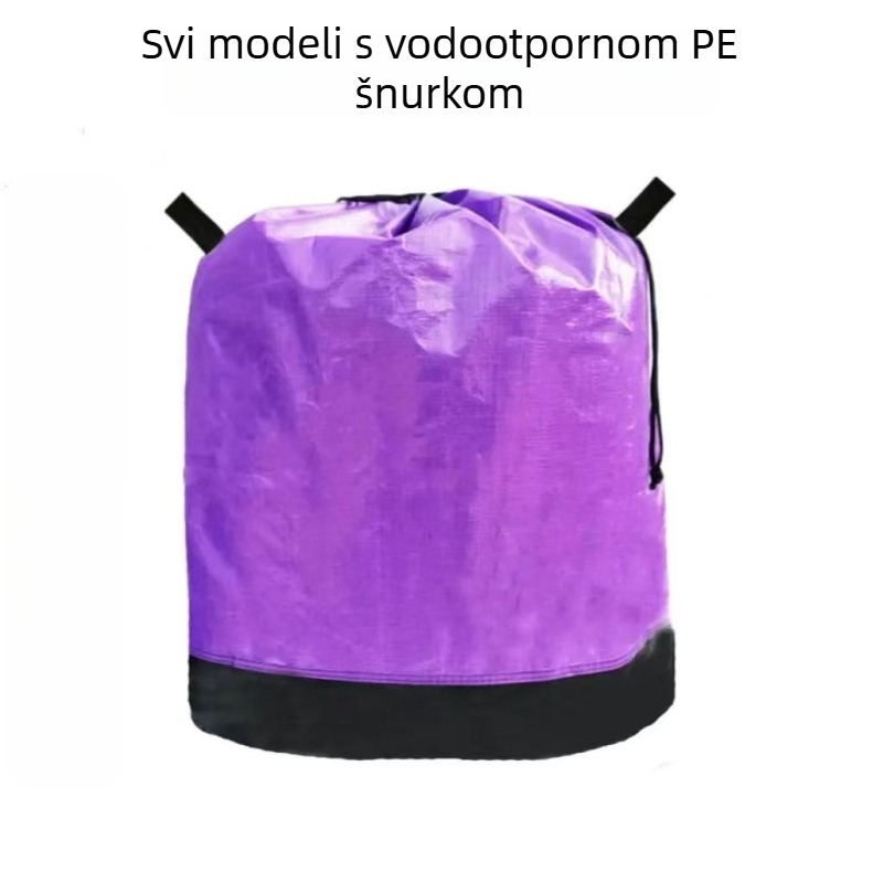Nova torba za preseljenje s malom ručkom i šnurlom, vodootporna PE torba za prijenos, otporna na habanje za ekspresni prijevoz (PP+PE film, kompozitna tkanina, nosivost 1-50)
