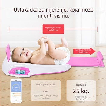 Fragrant Mountain Dječja vaga za dijete – kapacitet 25 kg, mjerenje težine