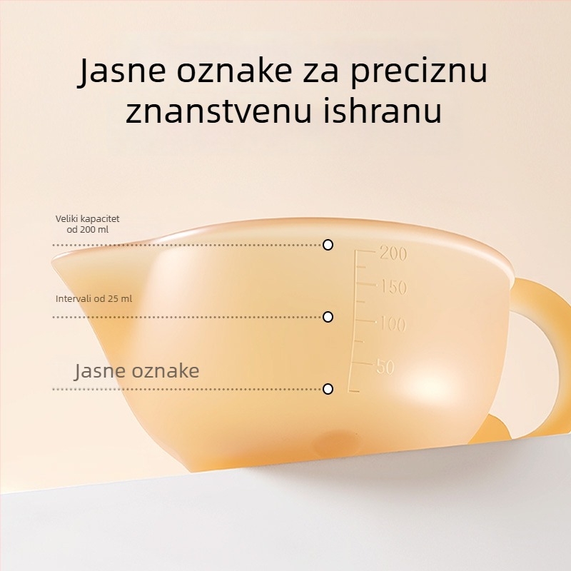Silikonska zdjela za hranjenje s mekanim bridom u obliku kljuna za bebe i djecu, uključuje mekanu žlicu za hranjenje, pogodna za vodu, mlijeko i rižinu kašu