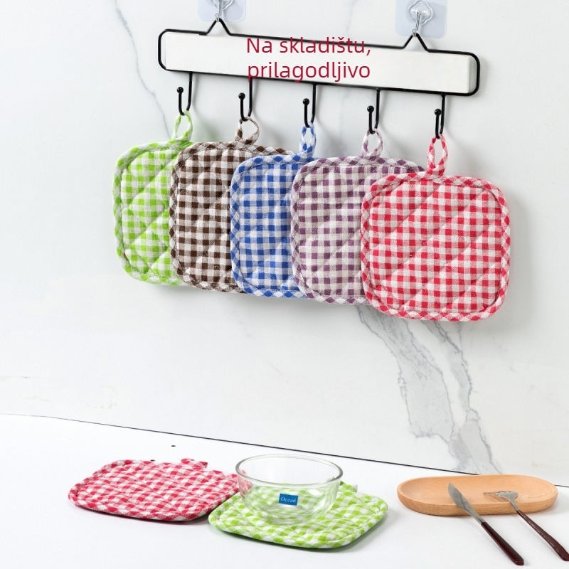 Kuhinjska podložnica Nordic stil, debela, višestruka uporaba, izolacija topline i zaštita od opeklina (Materijal: Poliester; Vzor: Jednobojan; Oblik: Kvadrat; Upotreba: Kuhinja/Jedilnica; Funkcija: Toplinska izolacija i zaštita od opeklina)