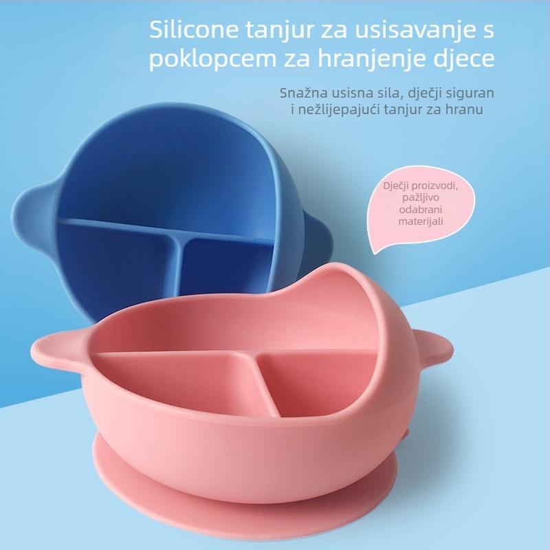 Taihexin silikonska zdjela za bebe 6+ mjeseci (Materijal: silikon; Marka: Taihexin; Težina: 405 g)