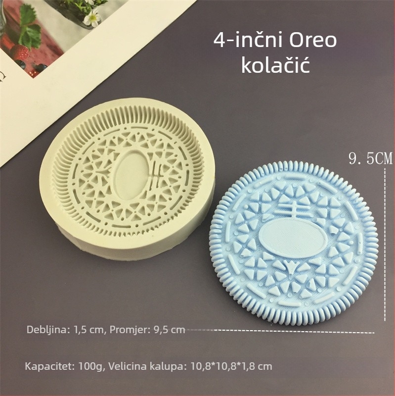 Kružna silikon forma za pečenje, nepravilnog oblika, kalup za kolače, model 2024