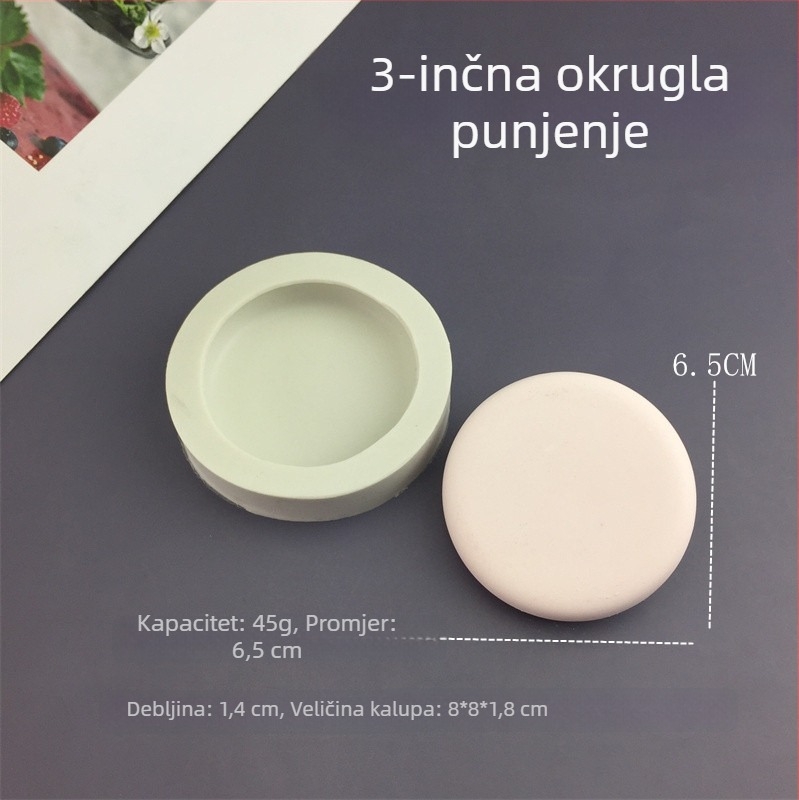 Kružna silikon forma za pečenje, nepravilnog oblika, kalup za kolače, model 2024