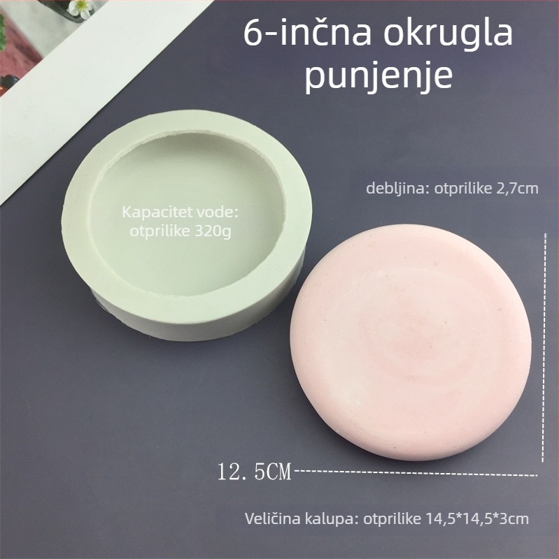 Kružna silikon forma za pečenje, nepravilnog oblika, kalup za kolače, model 2024