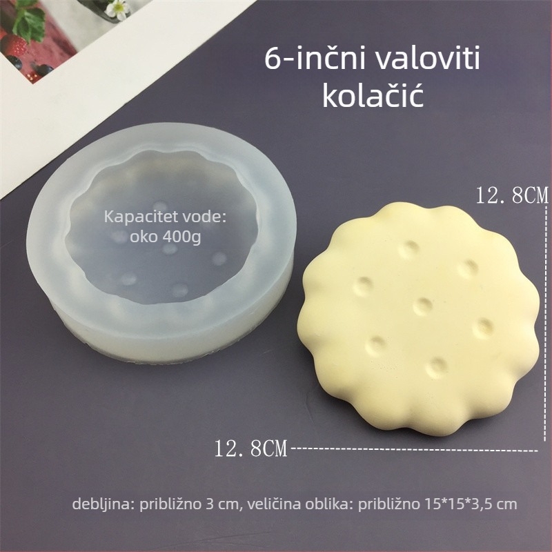 Kružna silikon forma za pečenje, nepravilnog oblika, kalup za kolače, model 2024