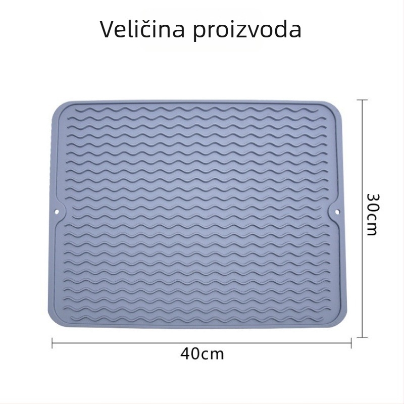 Silikonska podloga za stol od silikona, prehrambene kvalitete, toplinska izolacija, vodootporna i protuklizna, silikonska odvodna podloga