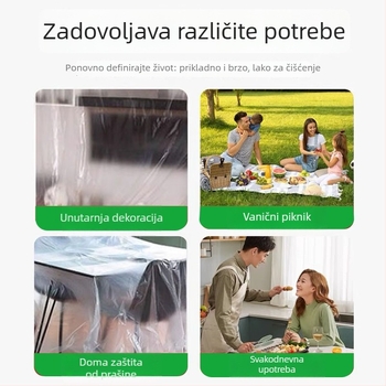 Jednokratna stolna navlaka od tkanine, prilagodljiv uzorak, tisak logotipa, debljina 0.07