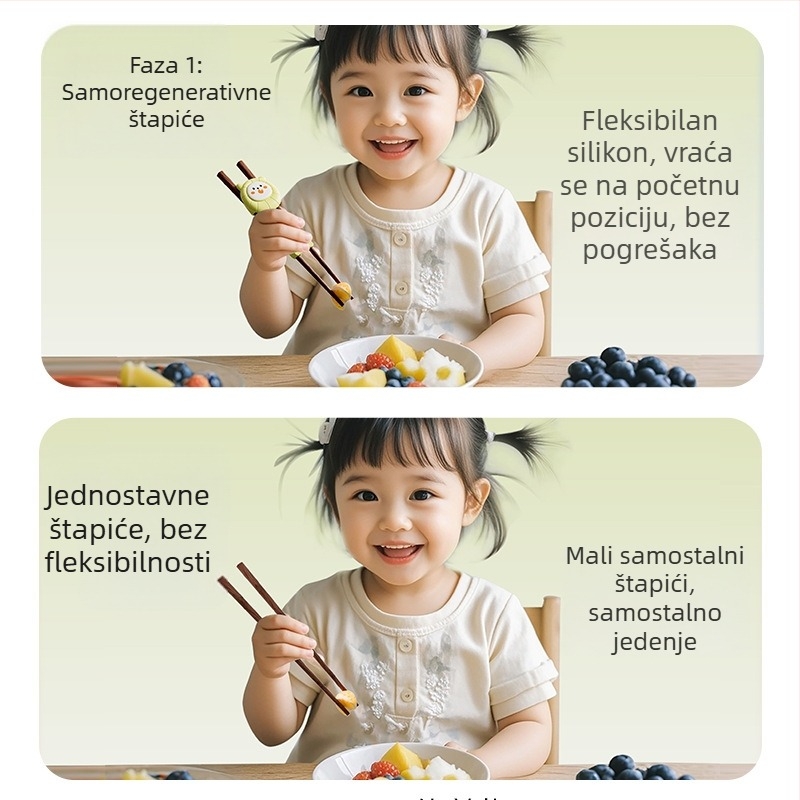 Dječje štapiće za učenje od čvrstog drveta – Shield daddy, 1 komplet, čvrsto drvo, od 6 mjeseci nadalje