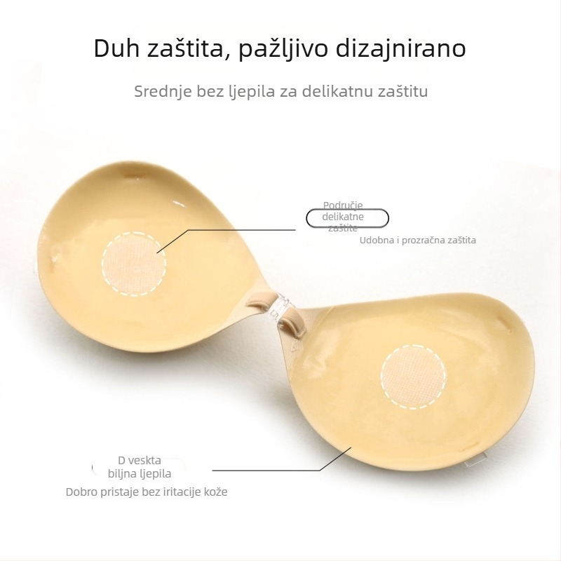 Najlonski debeli push-up jastučići za grudi, bradavice u obliku manga, dišući, nevidljivi, sjajni, za vjenčane haljine