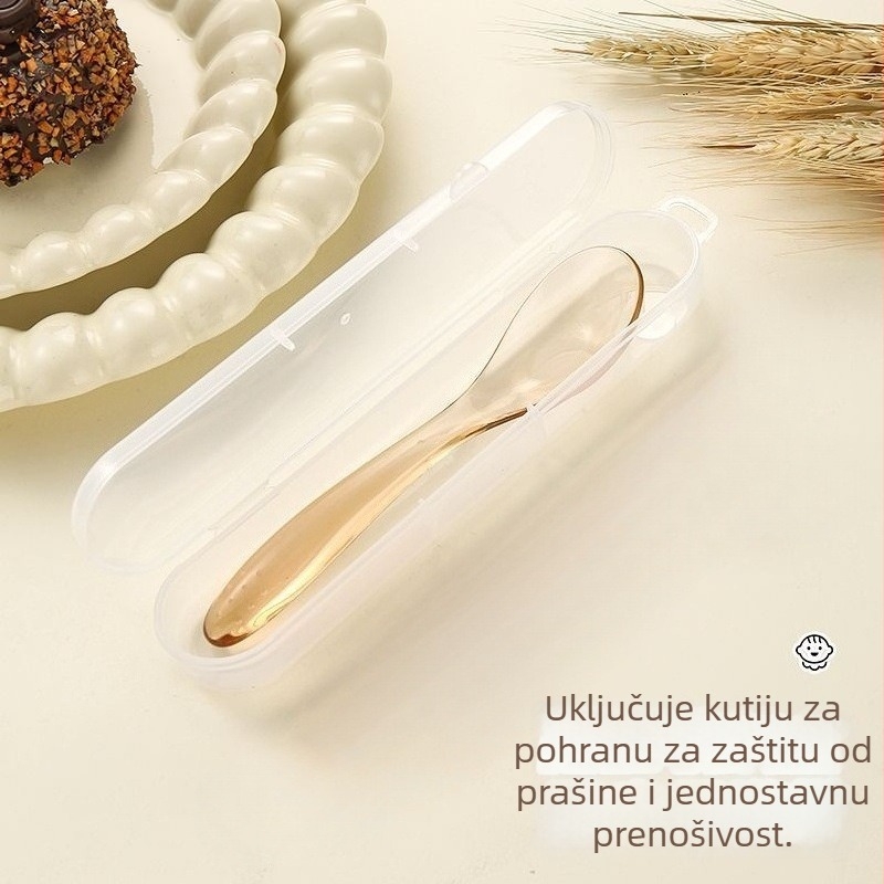 PPSU žličica za djecu, alat za učenje samostalnog jedenja, otporna na toplinu za dojenčad i malu djecu