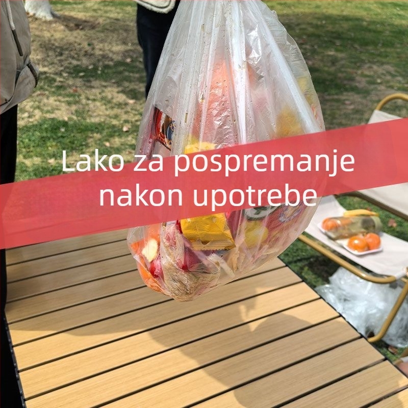 Jednokratni stolni ubrus s elastičnim trakom za kampiranje, otporan na ulje, za kvadratne, okrugle i pravokutne stolove