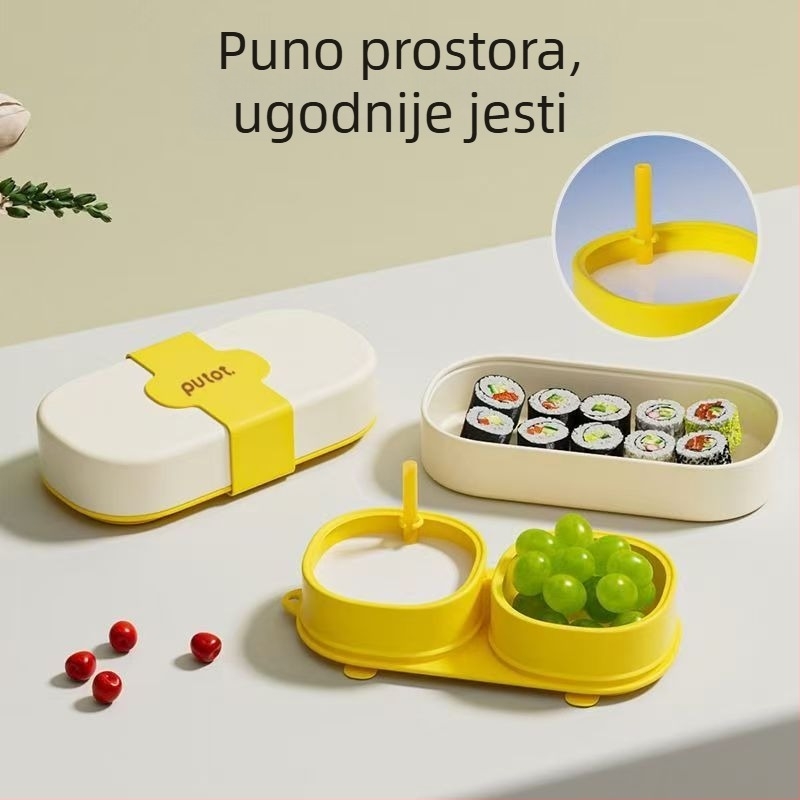 Prijenosna silikonova posuda za hranu s integriranom usisnom i poklopcem – 1 kom, silikon za hranu, od 6 mjeseci, minimalistički dizajn